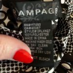 Rampage black & white fitted shirt sleeve blouse medium Photo 3