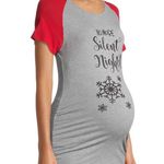 Motherhood NEW Planet Silent Night Maternity Tee shirt S Photo 2