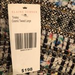Elaine Turner New  Tinsley Cosmic Tweed Top Large Photo 3