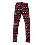 3/$15 Santa/Christmas Holiday Winter Print Patterned Leggings Lounge Pants S Black Photo 1