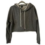 Wild Fable Gray Cropped Design Hoodie Jacket Women’s Size Medium Fit Lightweight Photo 0
