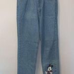Disney  Vintage Jerry Leigh Mickey Mouse Denim Jeans Blue Size 9 Original Photo 0