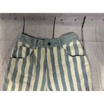 Whooz Blooz Striped Jean Shorts | Size 7/8 | Blue & White | Vintage Style Photo 2