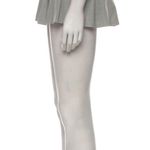 NWT Seroya Kimi Grey Belt Mini Pleated Skirt Gray Size L Photo 2