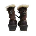 Sorel Womens 6 Tivolli III Snow Leather Suede Faux Fur Boot in Brown Photo 3