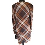 R&K Brown Plaid Dress w/ Detachable Cowl Neck Women’s Medium NWT Photo 4