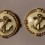 New with Original Box Avon Nautical Earrings Gold Photo 1
