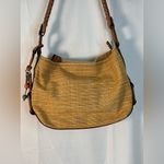 Fossil Tan Woven handbag/shoulder bag, not adjustable strap, magnetic closure Photo 1