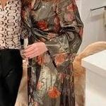 Anthropologie Caballero Deep V-Neck Floral Maxi Dress Photo 6