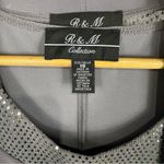 R & M Richards  Womans Silver Metallic Formal 2pc Dress Size 18 MOB Photo 2