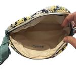 Maria La Rosa "Game" mini clutch wrist bag in Black and Yellow Photo 3