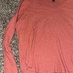 Wild Fable  Waffle Knit Peach Long Sleeve Shirt Photo 1