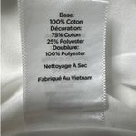 Talbots  Petite White Cotton Embroidered Pencil Skirt Size 8P Career Photo 5