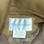 Covington  Tan Mid Length 100% Wool Trench Coat Size Large Photo 3