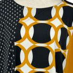 Worthington 2X-Large Top Geometric Cap Sleeve Stretch Wide Neck Rear Zipper Photo 1