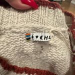 Smartwool  CHUP Qo’a Patterned CREWNECK Sweater Cream Red Wool Blend S Photo 6