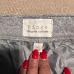 Hinge Seattle Designer Gray Wool Blend Dress Shorts with Button Detail Size 4 Photo 2
