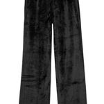 Victoria secret PINK Teddy Wide Leg Pajama Pants sz XL Black Photo 0