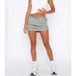 White Fox Boutique  Head In The Game Cargo Mini Skirt in Gray Photo 2
