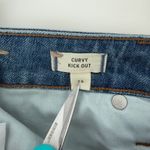 Madewell Jeans Womens 26 Curvy Kick Out Crop Stretch Denim Mid Rise Oneida Wash Photo 5