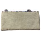 Chico's NWT Boho Fringe Embroidered Purple Blue Multicolor Evening Party Clutch Photo 2