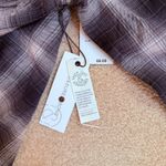 Treasure & Bond Evermore Collarless Flannel Plaid Shirt Womens XS NWT Photo 3