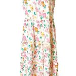 J.Crew NWT  floral Flutter-sleeve ruffle-tiered midi dress sz L Photo 6
