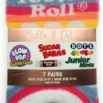 Tootsie Roll Pop Candy Womens No Show Socks Stripes Colorful Cute Gift 7 Pairs Pink Photo 2