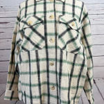 ZARA  Shacket Jacket Green Plaid Overshirt Button Front Shirt XS Extra‎ Small Photo 0
