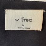 Wilfred  Wistful Blouse Black Sheer Long Sleeves Smocked Surplice Size Medium EUC Photo 5