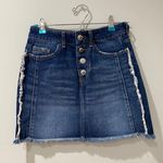 ZARA Vintage Denim Mini Skirt w/ Detailed Buttons Photo 0