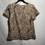 East 5th VTG Brown Beige Floral Paisley Top Square Neck Fairy Grunge Boho Cottage Retro L Photo 1