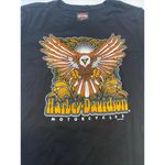 Harley Davidson  2010 Motor City Farmington Hills Eagle Graphic T-Shirt Size L Photo 1