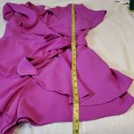 DO+BE  Magenta Ruffle Wrap Romper Size:S Photo 5