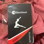 Bestisun Yoga Athletic Shirt Long Tank Tops Loose Fit Women Size M/L. NWT Pink Size M Photo 8