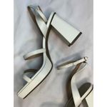 Dream Paris Dream Pairs White Strappy Block Heel Buckle Fastening Womens Heels Size 11 Photo 7
