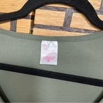 No Boundaries  Olive‎ Green Lace Up Crop Top Size Large Photo 4