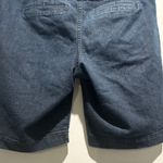 Roz & Ali  women's dark blue bermuda above knee cotton blend shorts size 8 Photo 4