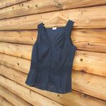 Akris Punto NWOT Blue Smocked Cotton Blouse Top Photo 1