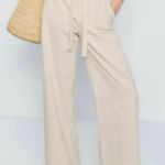 LE JEAN Rory Relaxed tie waist Jeans size 30 White Photo 0