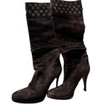 via spiga  Brown Suede Mid High Heel Boots Size 6M Photo 0
