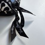 Vera Bradley  Makeup Organizer Bag Large Black White Paisley Two Compartments Zip Photo 1