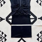 SALONI Black Opal Draped Front Mini Dress Size 10 Photo 4