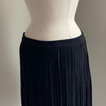 5|48  Fringe Mini Skirt Womens Sz 10 Black Sueded Photo 0