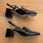 J.Crew - Layne Slingback Loafer Leather Heels in Black Photo 1