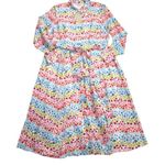 NWT Boden Kitty in Ivory Rainbow Leopard Button Photo 1