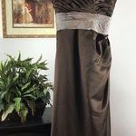 Impression Bridal Women’s Brown Spaghetti Strap V Photo 0