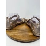 Pikolinos Womens Vallarta Size 40 Metallic Gold Leather Strappy Comfort Sandals Photo 6