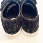 Rebecca Minkoff  Women's SIze 9 Black Crinkled Velvet Becky Velcro Strap Sneakers Photo 2