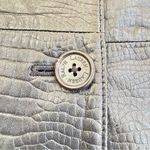 Ralph Lauren  Leather Snakeskin Embossed Textured Black Blazer Jacket Large Photo 2